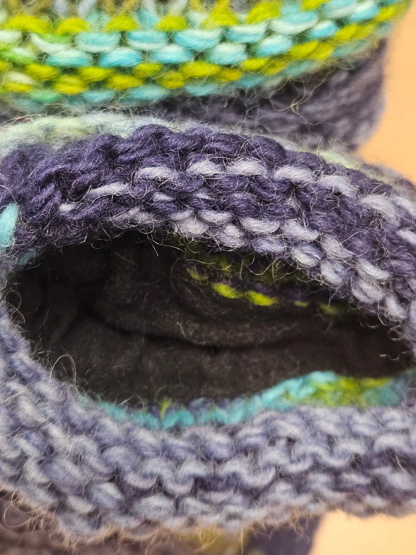 Short Wool Slipper Socks