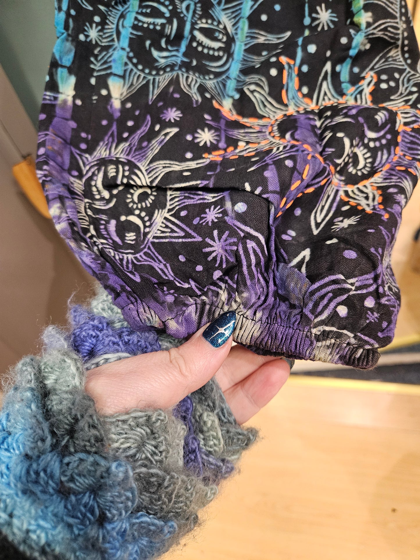 Harem Patchwork Cotton Moon Trousers