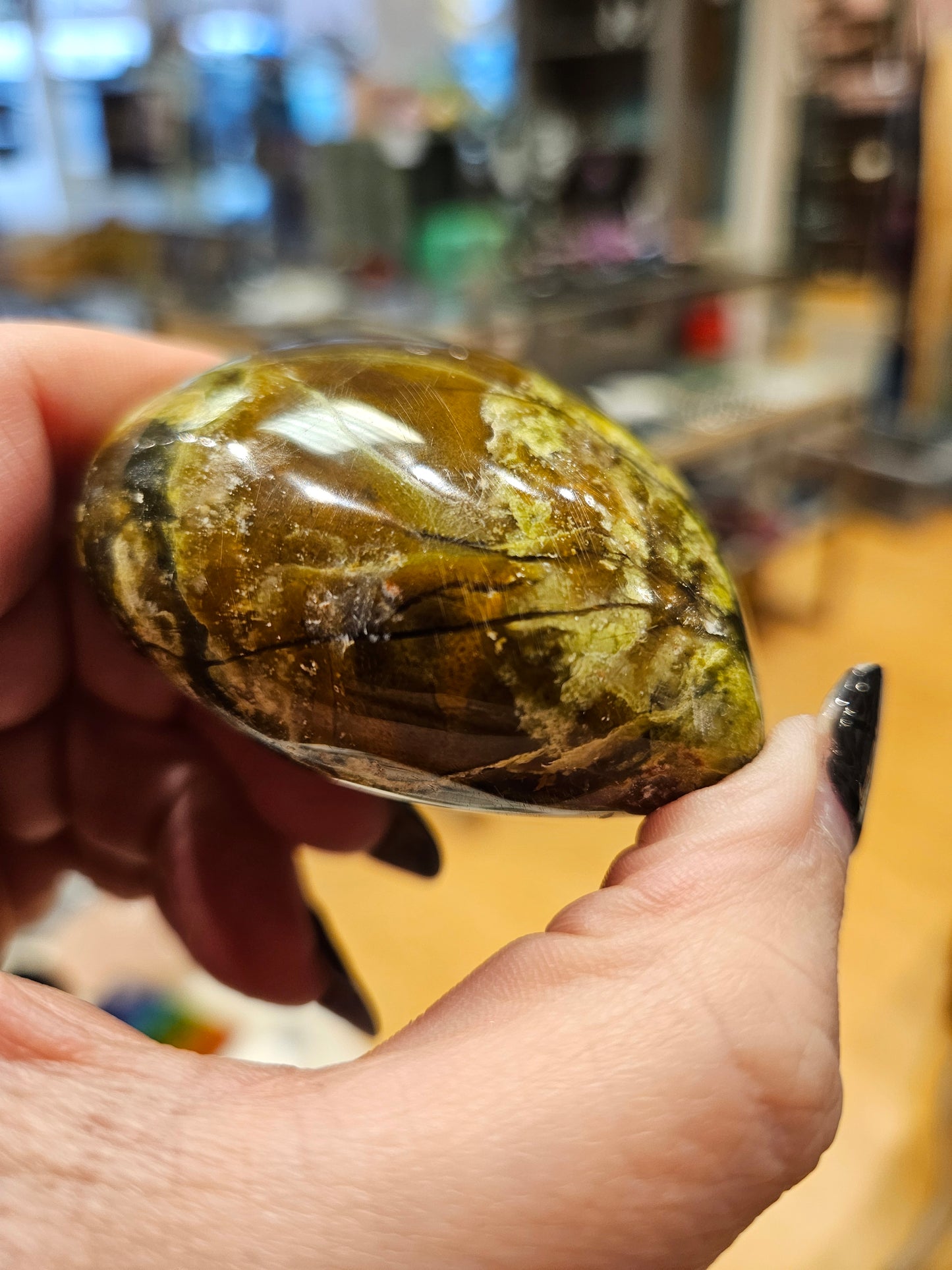 Green Opal Heart