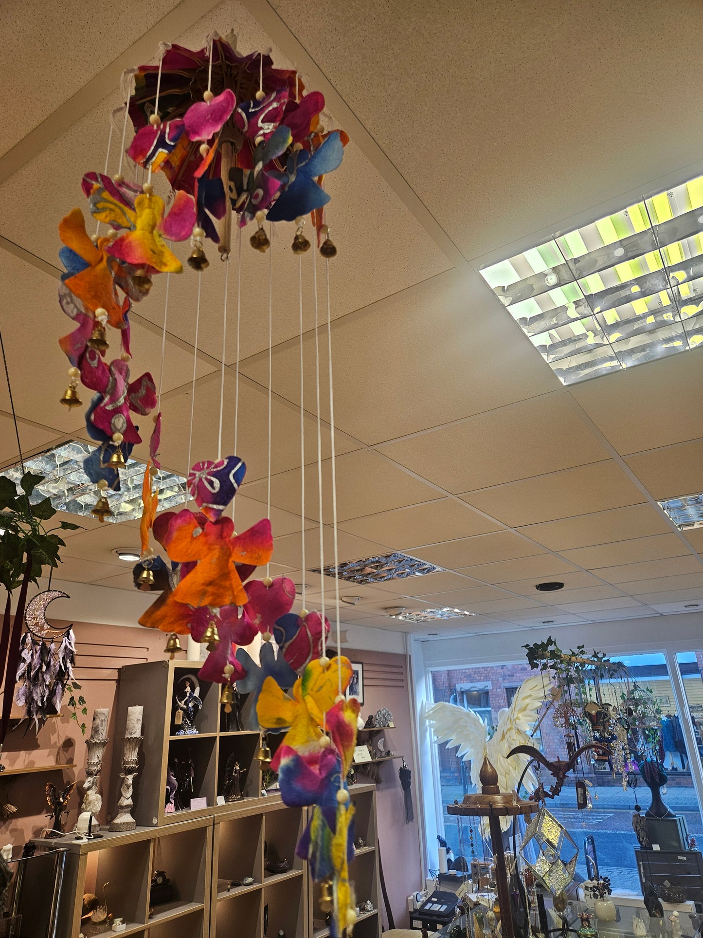 Paper Rainbow Angel Mobile