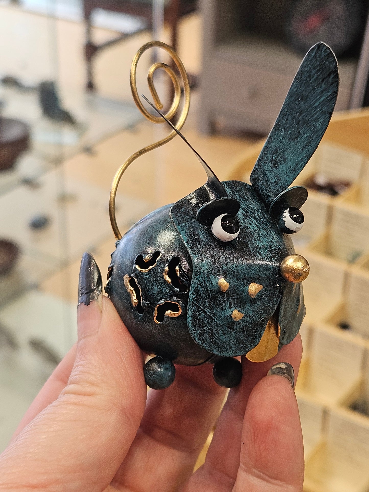 Whimsical Metal Dog