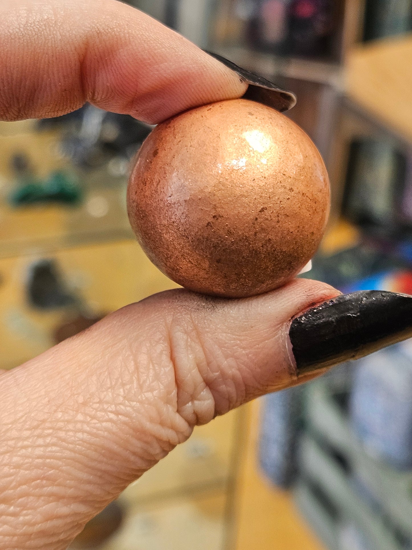 Small Copper Sphere