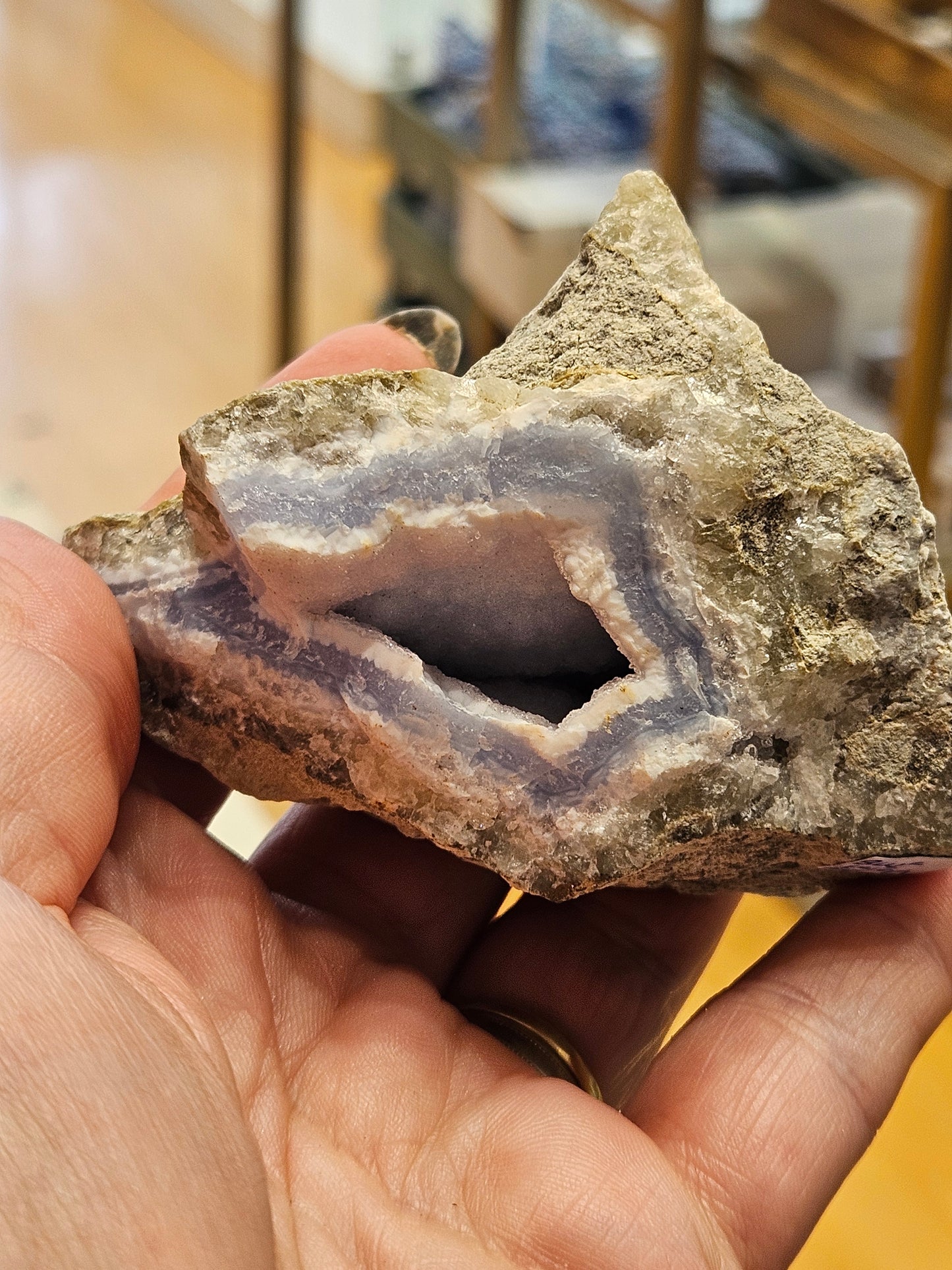 Raw Blue Lace Agate