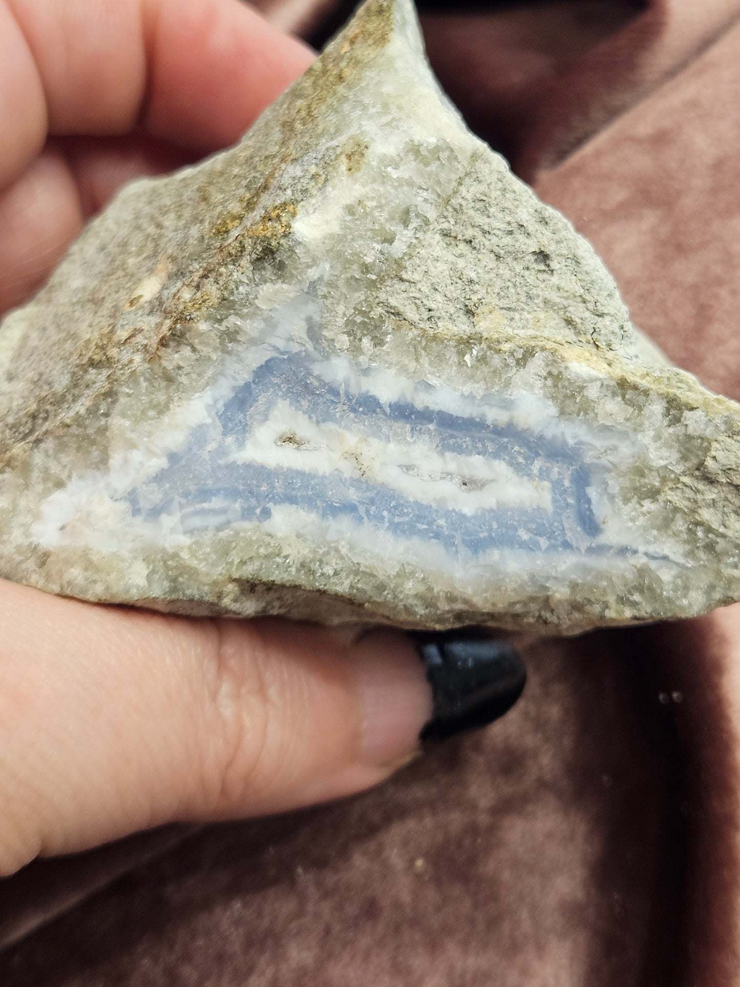 Raw Blue Lace Agate